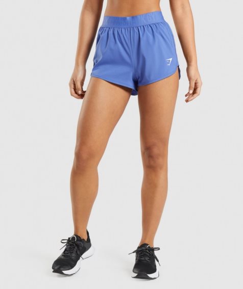 Women's Gymshark Training Loose Fit Shorts Blue | CA 350DN1